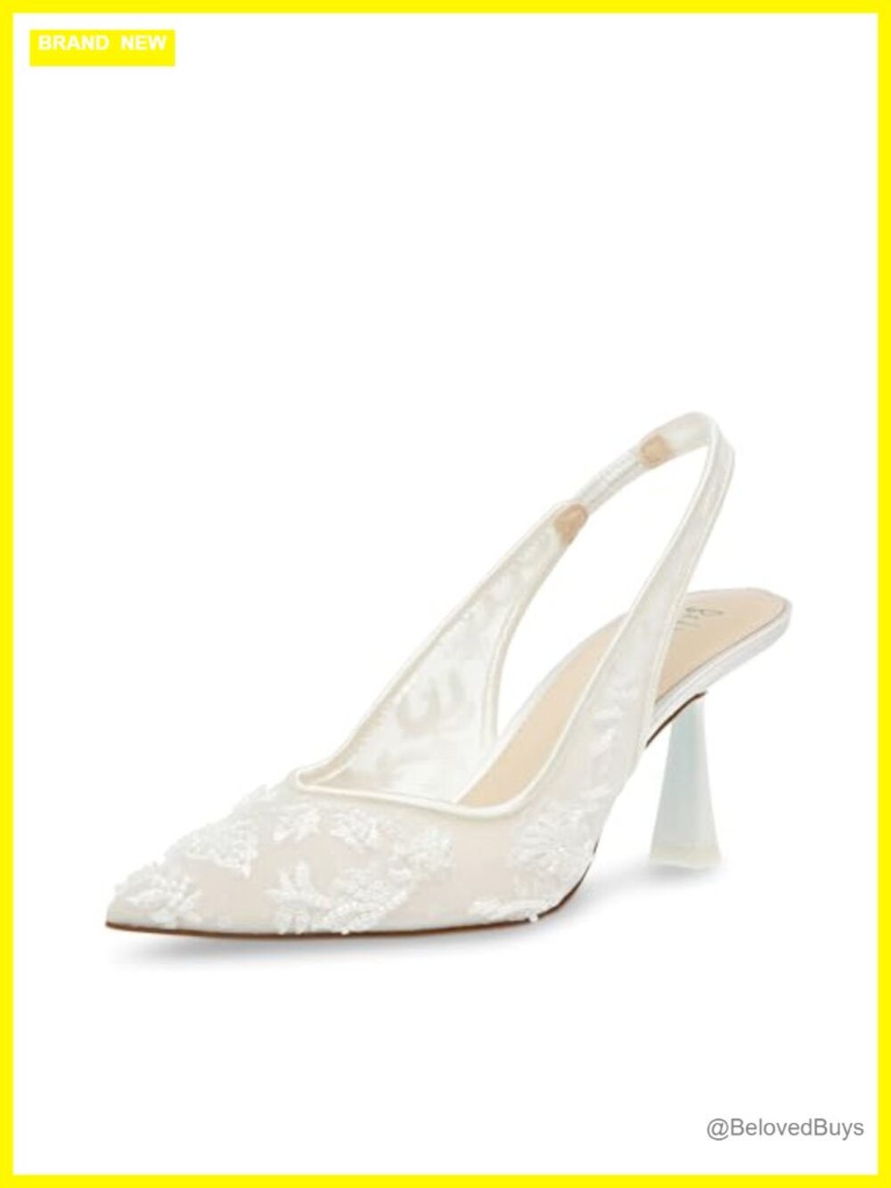 Betsey Johnson Nikki Embellished Floral Slingback Pointed Toe Pump